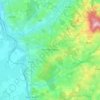 Mapa topográfico Bourbon-Lancy, altitude, relevo
