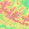 Mapa topográfico Кабардино-Балкарский высокогорный заповедник, altitude, relevo