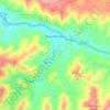 Mapa topográfico Roan Mountain, altitude, relevo