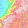 Mapa topográfico Cañar, altitude, relevo