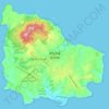 Mapa topográfico Norfolkinsel, altitude, relevo