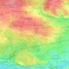 Mapa topográfico Московский район, altitude, relevo