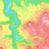 Mapa topográfico Saint-Martin-de-Fugères, altitude, relevo