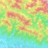 Mapa topográfico Chure, altitude, relevo