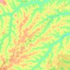 Mapa topográfico União do Sul, altitude, relevo