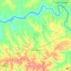 Mapa topográfico Cambará, altitude, relevo