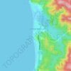 Mapa topográfico Cannon Beach, altitude, relevo
