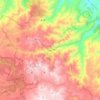 Mapa topográfico Longobucco, altitude, relevo