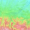 Mapa topográfico Saint-Gaudens, altitude, relevo
