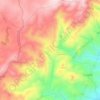 Mapa topográfico Fonte Longa, altitude, relevo