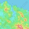 Mapa topográfico Biscay, altitude, relevo
