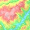 Mapa topográfico Miuzela, altitude, relevo
