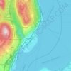 Mapa topográfico Lesa, altitude, relevo
