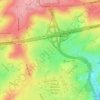 Mapa topográfico Chaineux, altitude, relevo