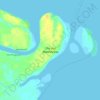 Mapa topográfico Ilha dos Marinheiros, altitude, relevo