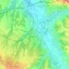 Mapa topográfico Peschadoires, altitude, relevo