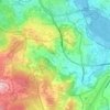 Mapa topográfico Rutis, altitude, relevo