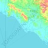 Mapa topográfico Juigalpa (Municipio), altitude, relevo