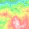 Mapa topográfico Ruivães, altitude, relevo