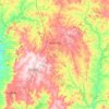 Mapa topográfico Morrinhos, altitude, relevo