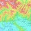 Mapa topográfico Pistoia, altitude, relevo