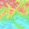 Mapa topográfico Pistoia, altitude, relevo