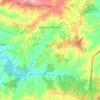 Mapa topográfico Moita dos Ferreiros, altitude, relevo