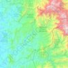 Mapa topográfico Bagadó, altitude, relevo