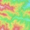 Mapa topográfico Brossasco, altitude, relevo