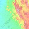 Mapa topográfico Riacho de Santana, altitude, relevo