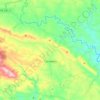 Mapa topográfico Carvoeiro, altitude, relevo