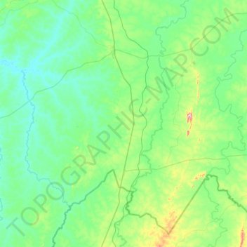 Mapa topográfico Talismã, altitude, relevo