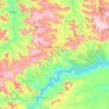 Mapa topográfico Pastos Bons, altitude, relevo
