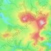 Mapa topográfico Les Estables, altitude, relevo