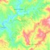 Mapa topográfico Orvalho, altitude, relevo