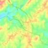 Mapa topográfico Roanoke, altitude, relevo