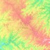 Mapa topográfico Roncador, altitude, relevo
