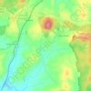 Mapa topográfico Outeiro da Cabeça, altitude, relevo
