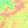 Mapa topográfico Marcelândia, altitude, relevo