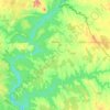 Mapa topográfico Mourão, altitude, relevo