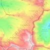Mapa topográfico Gornergletscher, altitude, relevo