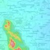 Mapa topográfico Buchinaidu Kandriga, altitude, relevo