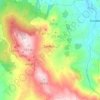 Mapa topográfico Sanfins, altitude, relevo