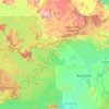 Mapa topográfico Amajari, altitude, relevo