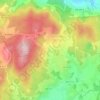 Mapa topográfico Sanfins de Ferreira, altitude, relevo