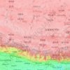 Mapa topográfico གཞིས་ཀ་རྩེ་ས་ཁུལ་/日喀则市/Shigatse, altitude, relevo