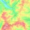 Mapa topográfico Fillongley CP, altitude, relevo