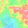 Mapa topográfico Δημοτική Ενότητα Μυκηναίων, altitude, relevo