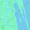 Mapa topográfico North Palm Beach, altitude, relevo