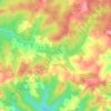 Mapa topográfico Fraisse, altitude, relevo
